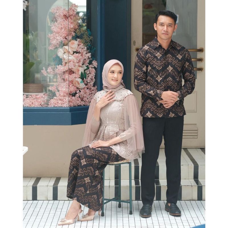 Jual Vanilla Couple Kondangan Kebaya Couple Tunangan Modern Kebaya