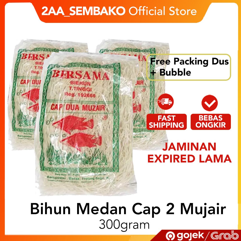 Jual Bihun Medan Cap Dua Mujair 300Gram 300 2 Mujair Shopee Indonesia