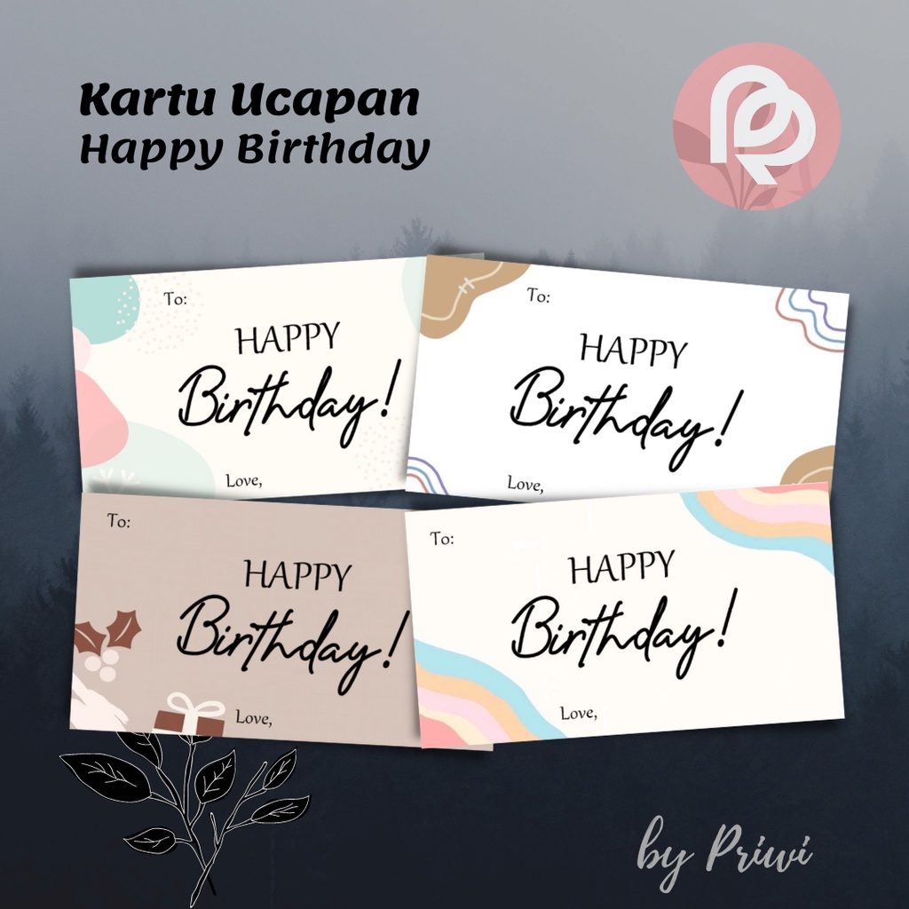 Jual KARTU UCAPAN HAPPY BIRTHDAY ULANG TAHUN GIFT CARD SOUVENIR