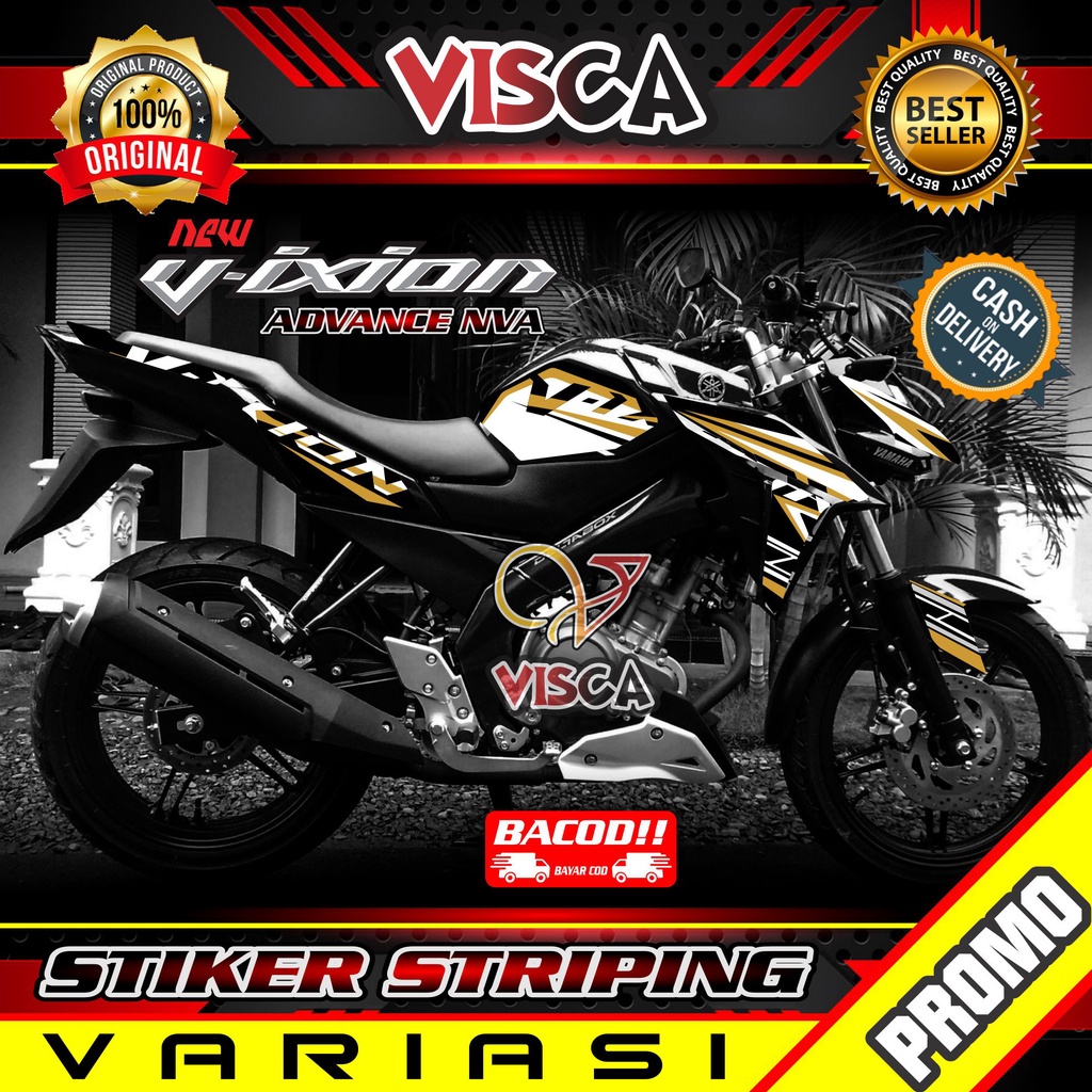 Jual Striping Vixion Advance Nva Stiker Sticker Striping Variasi Lis