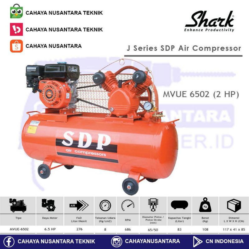 Jual Mesin Kompresor Angin Bensin Hp Sdp Mvue Engine Shopee