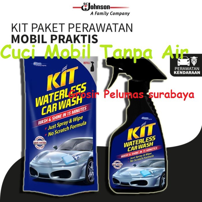 Jual Shampo Mobil Tanpa Air KIT Waterless Car Wash 500ml Sabun Cuci