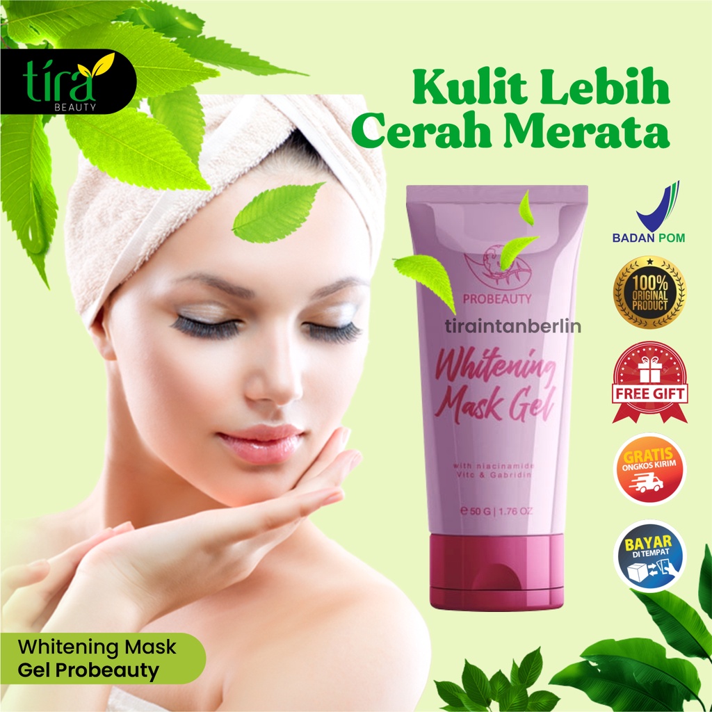 Jual Whitening Mask Gel Probeauty Masker Pencerah Pemutih Wajah