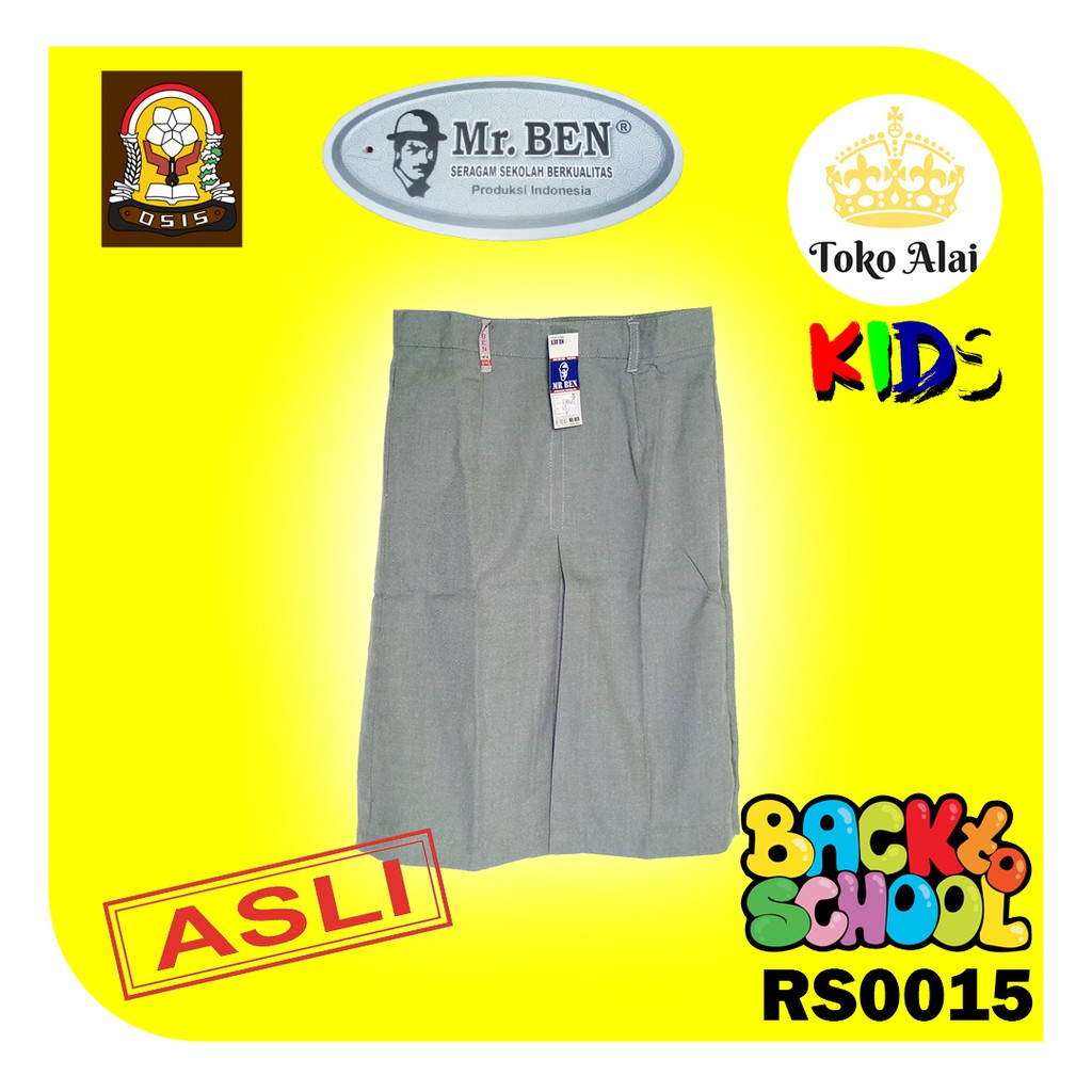 Jual Seragam Sekolah Rok Pendek Span Abu Abu Sma Belah Rok Sekolah