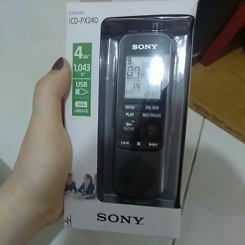 Jual SONY VOICE RECORDER ICD PX240 4GB Shopee Indonesia