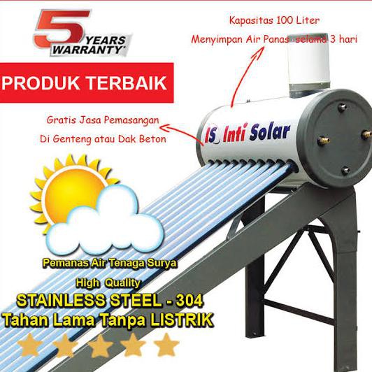 Jual Water Heater Inti Solar Ps Kapasitas Liter Galvanis White