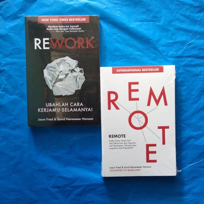 Jual PAKET BUKU REMOTE REWORK Jason Fried David Heinemeier Hansson