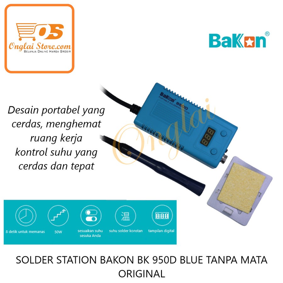 Jual Solder Station Mini Bakon BK 950D 450 C Solder T12 Solder T13