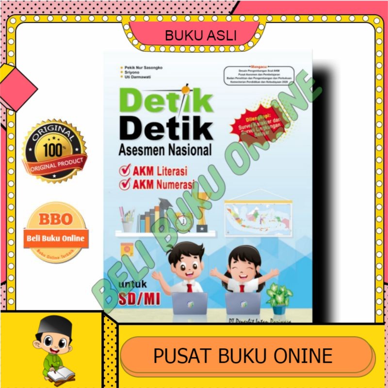 Jual BUKU DETIK DETIK SD MI ASESMEN NASIONAL AKM LITERASI NUMERASI 2021