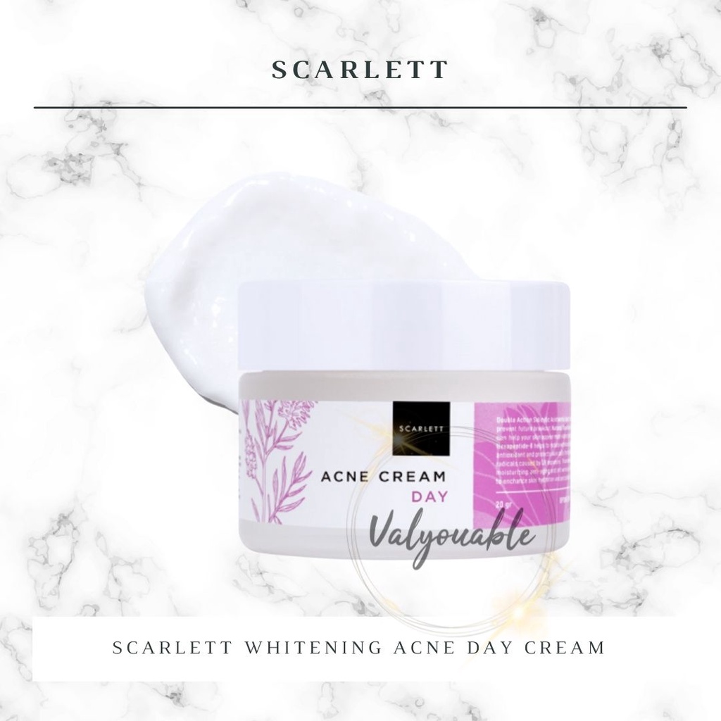 Jual Scarlett Whitening Acne Day Cream Gr Shopee Indonesia