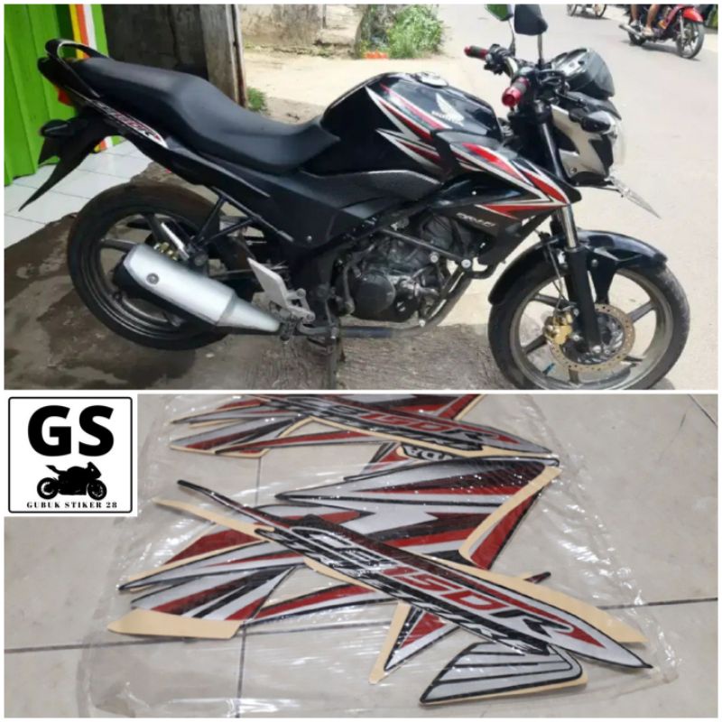 Jual Striping Stiker Lia Body Motor Honda Cb R Hitam Shopee