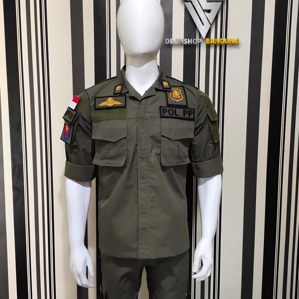 Jual BAJU PDL SATPOL PP LENGKAP KODE 8614 Shopee Indonesia