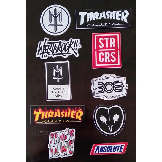 Jual Stiker Stiker Distro Stiker Brand Isi Pcs Shopee Indonesia