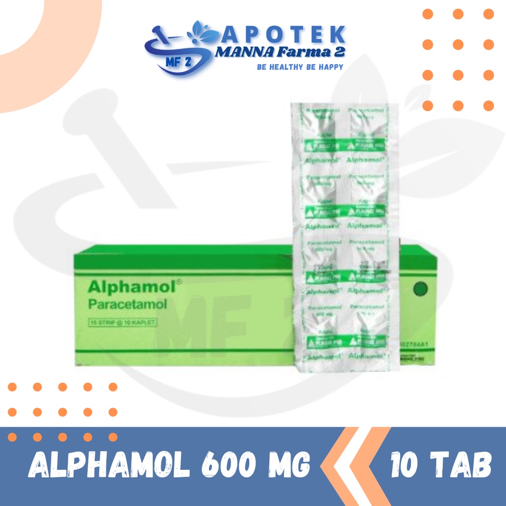 Jual Alphamol Paracetamol Mg Per Strip Tablet Shopee Indonesia