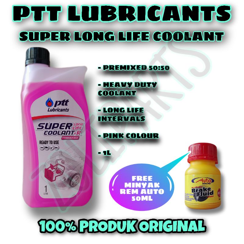 Jual PTT LUBRICANTS SUPER LONG LIFE COOLANT 1L PREMIXED 50 50 AIR