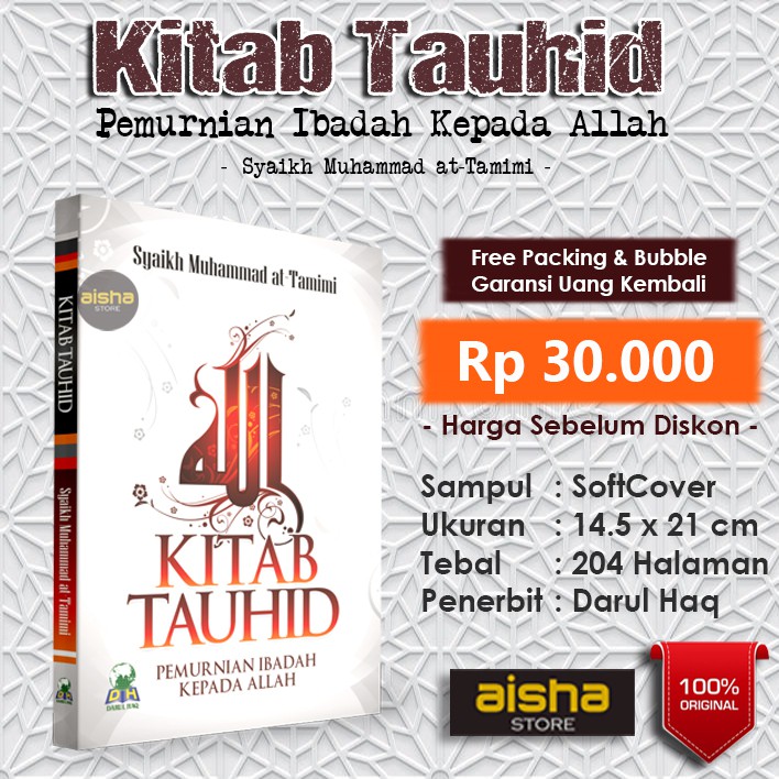 Jual Kitab Tauhid Pemurnian Ibadah Kepada Allah Darul Haq Shopee