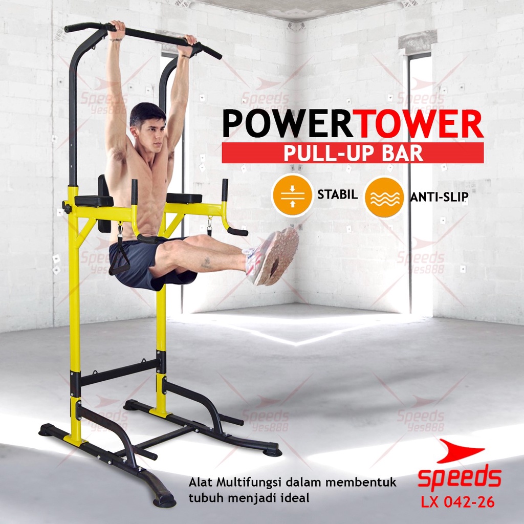 Jual Speeds Sport Power Tower Pull Up Bar Chin Up Hanging Bar Fitness