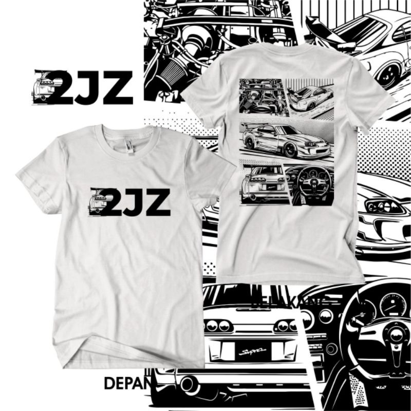 Jual Kaos Mobil Toyota Supra 2JZ JDM Kaos JDM Kaos Mobil JDM Legend