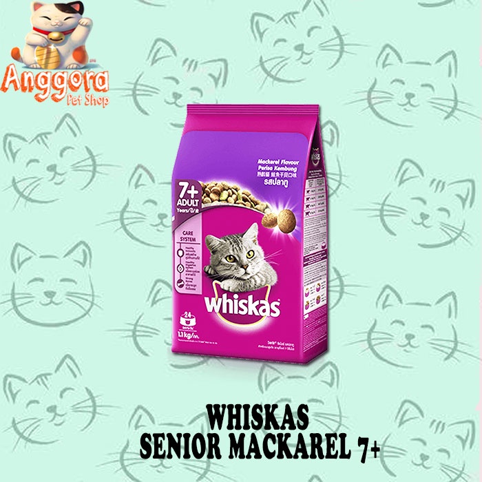 Jual Whiskas 1 1kg Senior 7 Rasa MACKEREL EKSPEDISI Shopee Indonesia