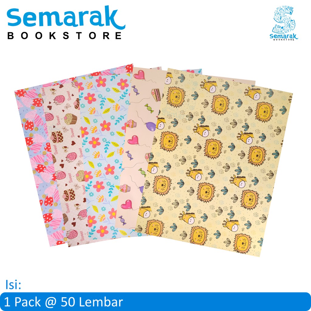 Jual Kertas Kado Glossy SiDU Sinar Dunia Gift Wrap 65 X 49 Cm 1 Pack