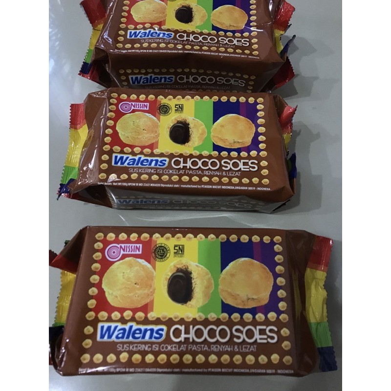 Jual Nissin Walens Choco Soes Gram Coklat Shopee Indonesia