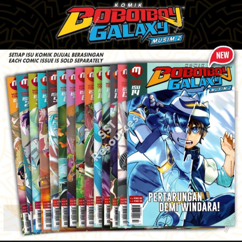 Jual Lengkapi Koleksi Isu Komik Boboiboy Galaxy Musim