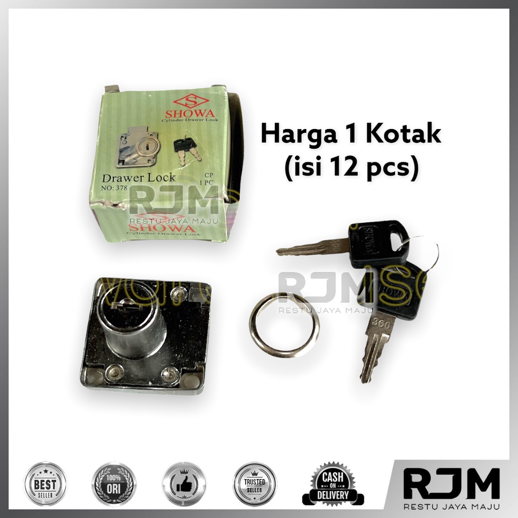 Jual SHOWA Kunci Laci Lemari Loker Sentral Central Drawer Lock CP 12