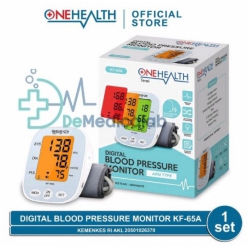 Jual Tensi Tensimeter Digital Onehealth Blood Pressure Monitor One