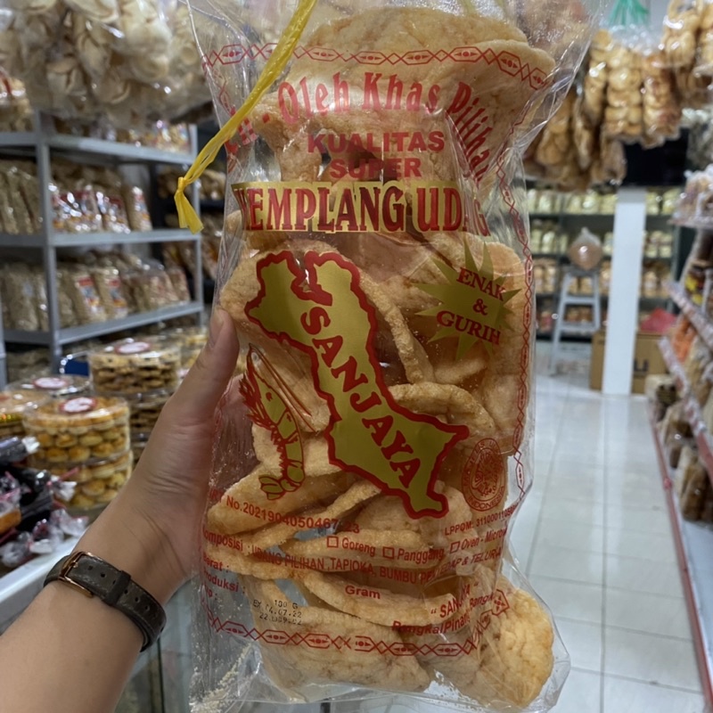 Jual Kemplang Goreng Bangka Udang Super Cap Sanjaya Snack Bangka