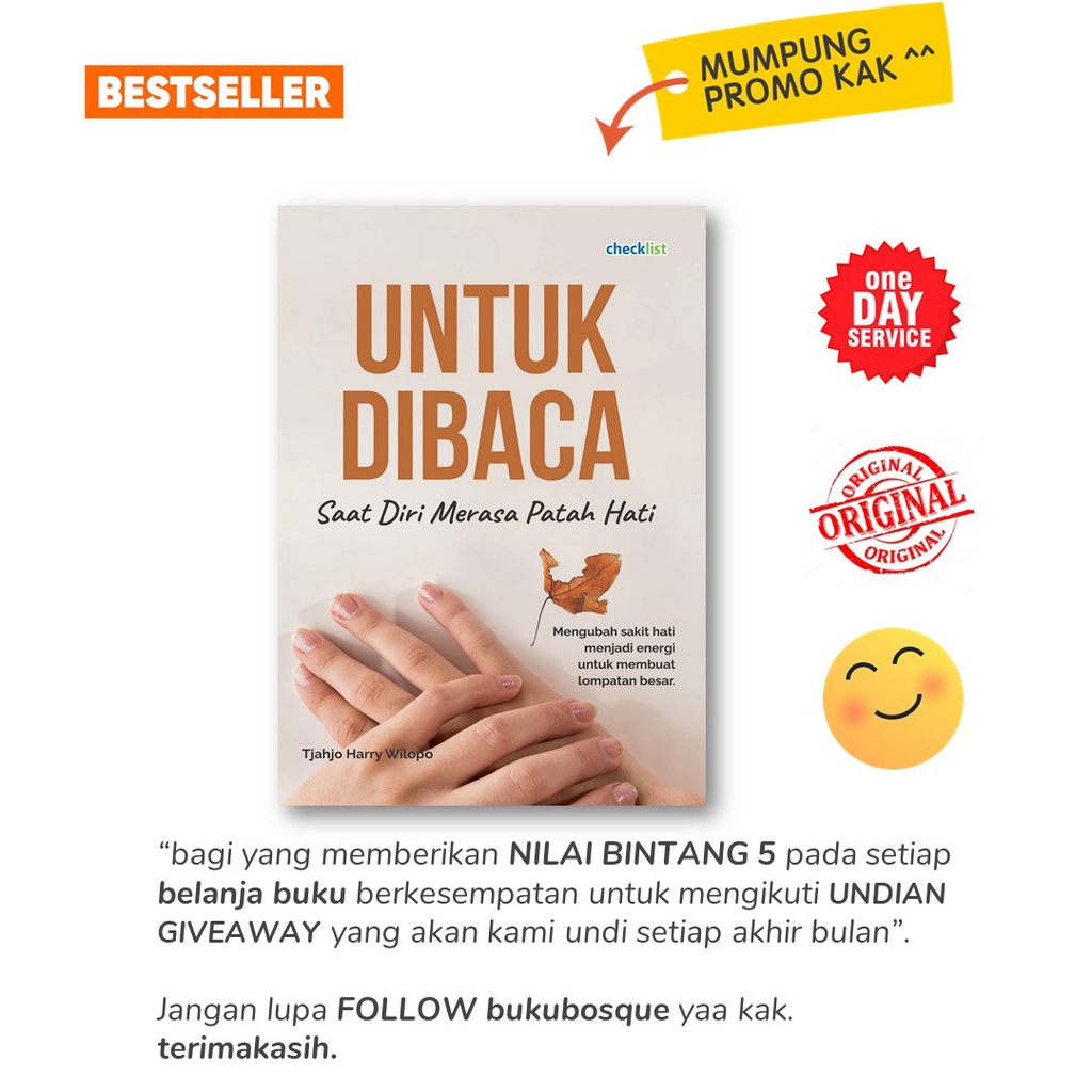 Jual Buku Untuk Dibaca Saat Diri Merasa Patah Hati Checklist Shopee