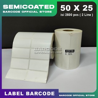 Jual Semicoated X Mm X Mm X Kertas Sticker Label Barcode