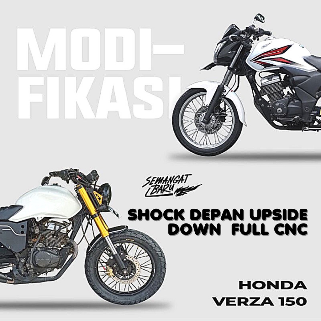 Jual Shock Depan Upside Down Full Cnc Verza Megapromono Tiger Gl