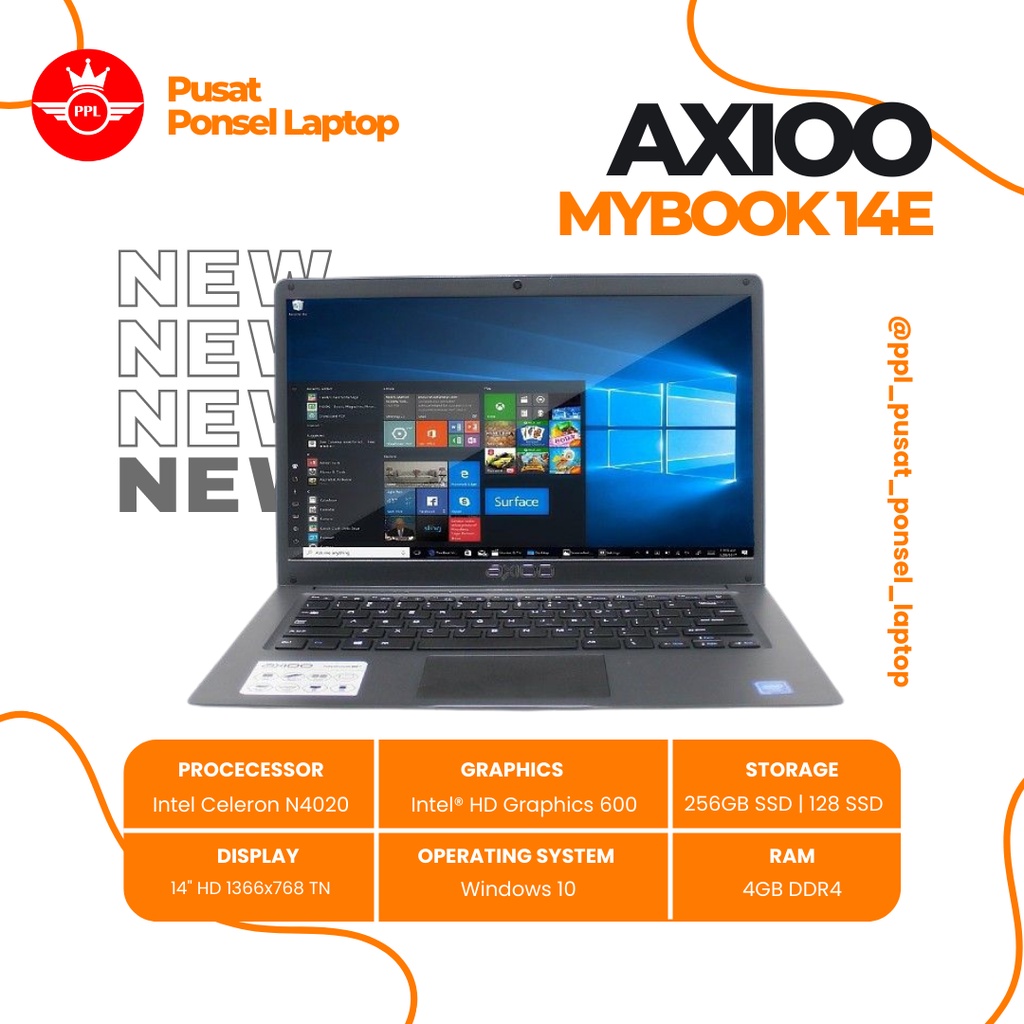 Jual Axioo Mybook E Intel Celeron N Gb Gb Gb Ssd