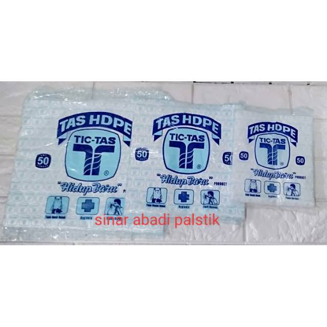 Jual Tic Tas Hd Pe Kantong Plastik Kresek Putih Uk Shopee