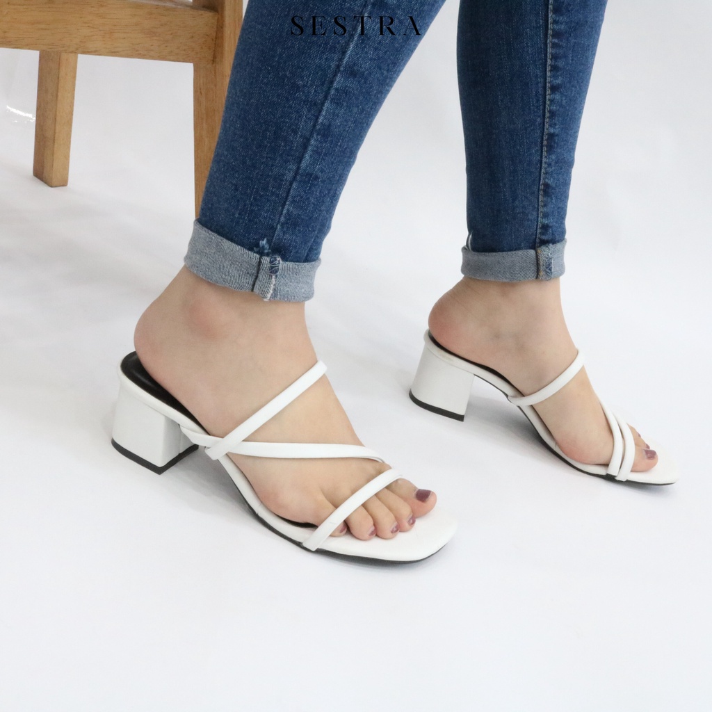 Jual Jolie By Sestra 4 Warna Block Heels Sandal Sepatu Wanita