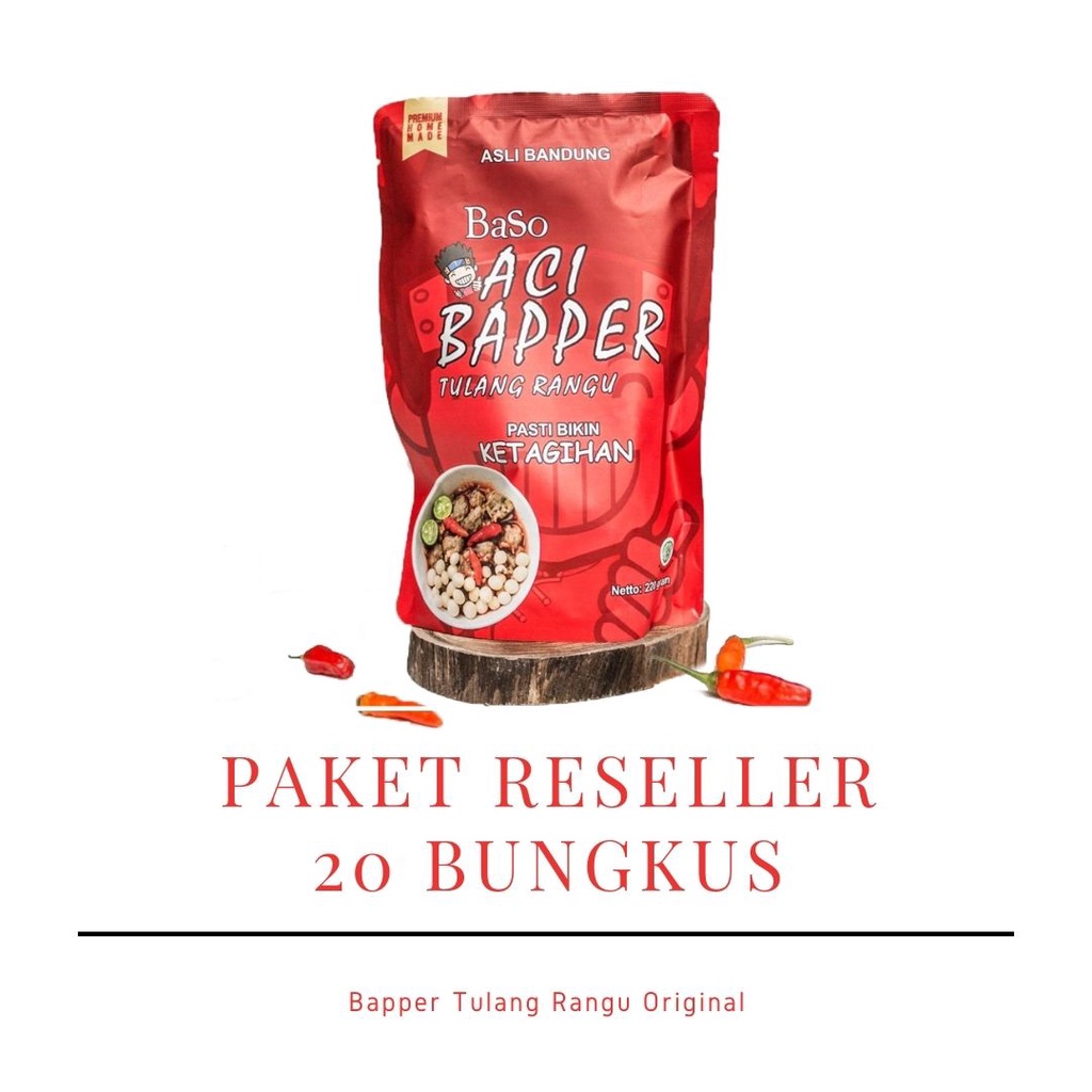 Jual Baso Aci Bapper Tulang Rangu Original Paket Reseller Bungkus