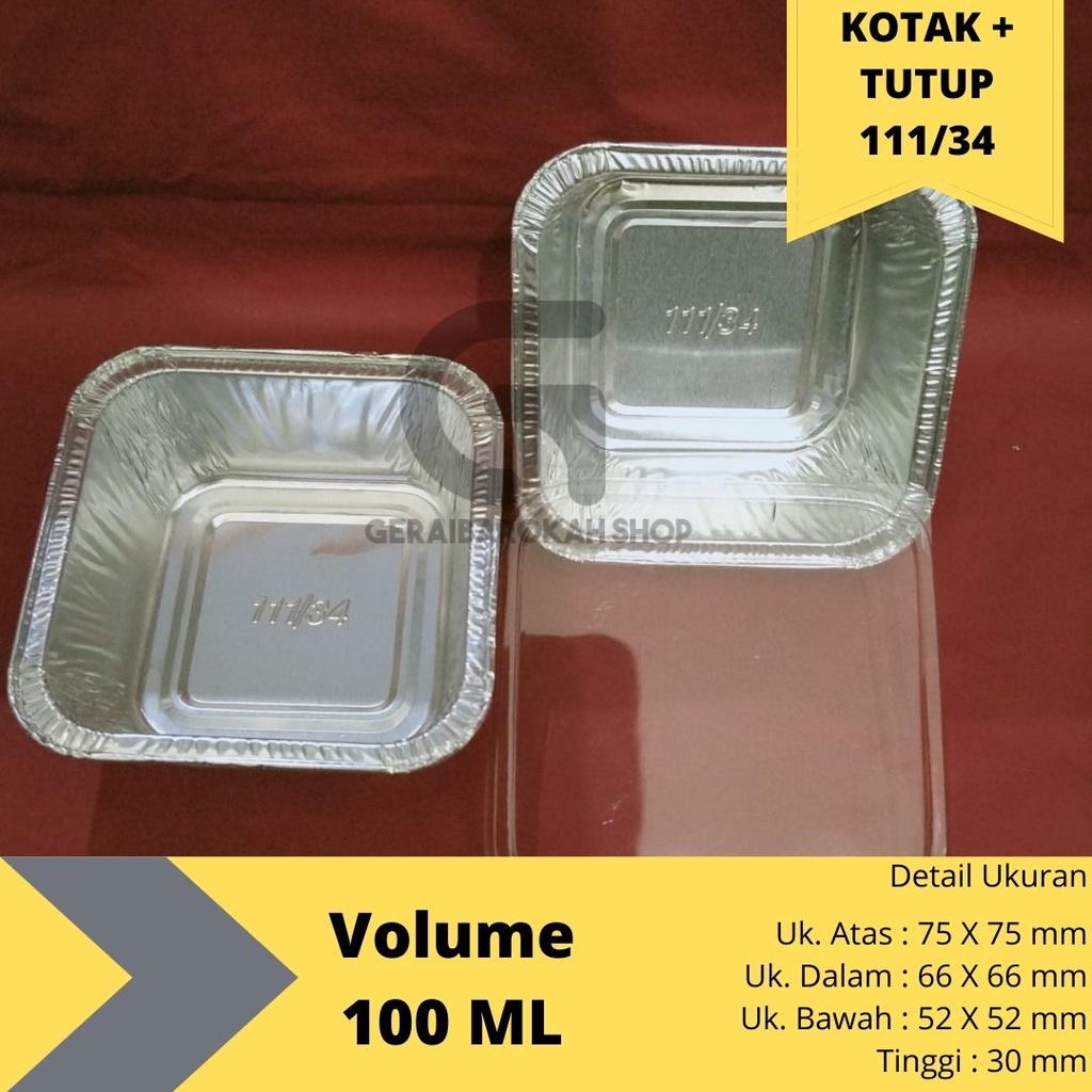 Jual Alumunium Foil Tray Ox Tutup Kotak Kode Cup