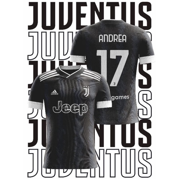 Jual Jersey Juventus Away Full Printing Gratis Nama Dan