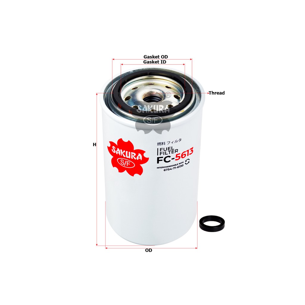 Jual Sakura Fuel Filter Solar Fc Komatsu Pc Komatsu Pc