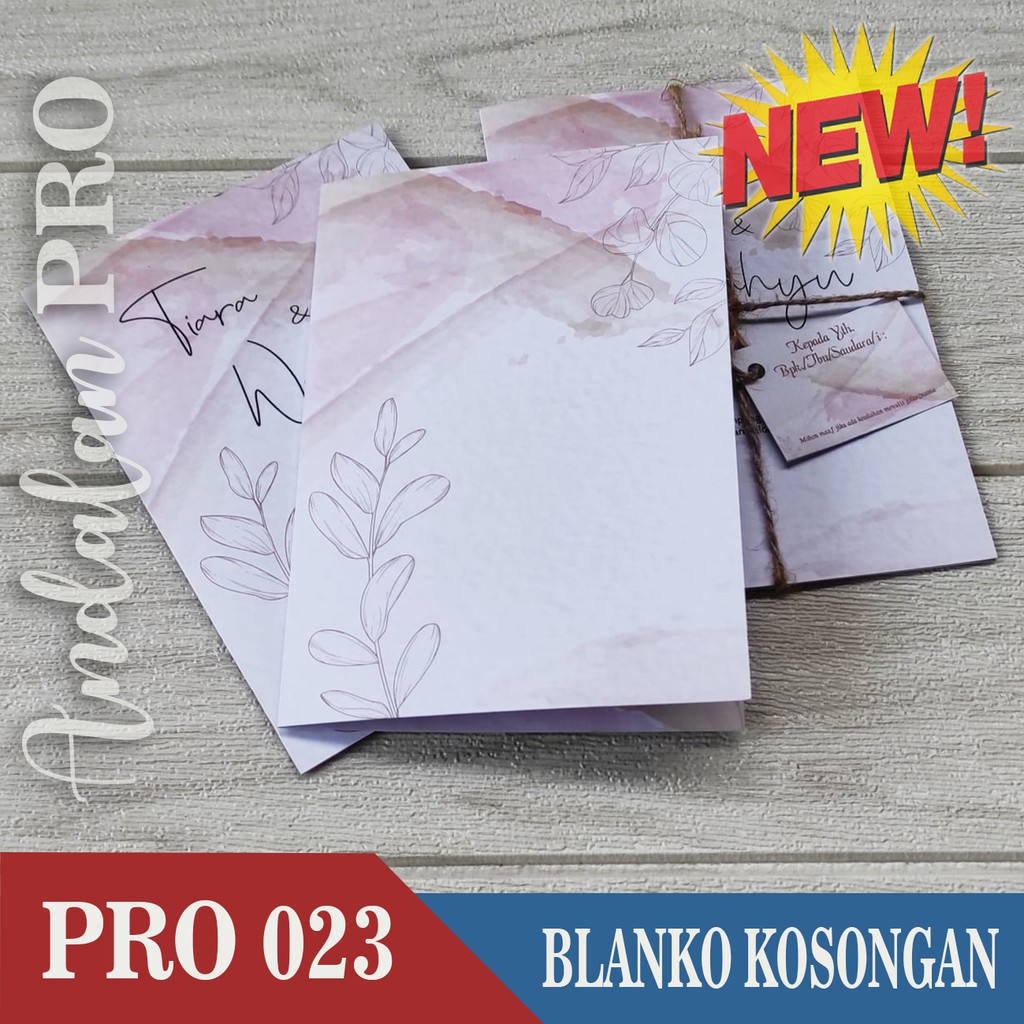 Jual Pro Blanko Kosong Blanko Undangan Pernikahan Ngunduh Mantu