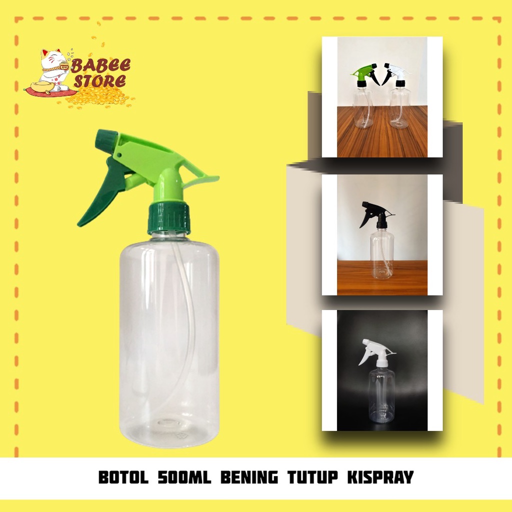 Jual BABEE BOTOL BENING 500ML TUTUP SEMPROT KISPRAY BOTOL 500ML