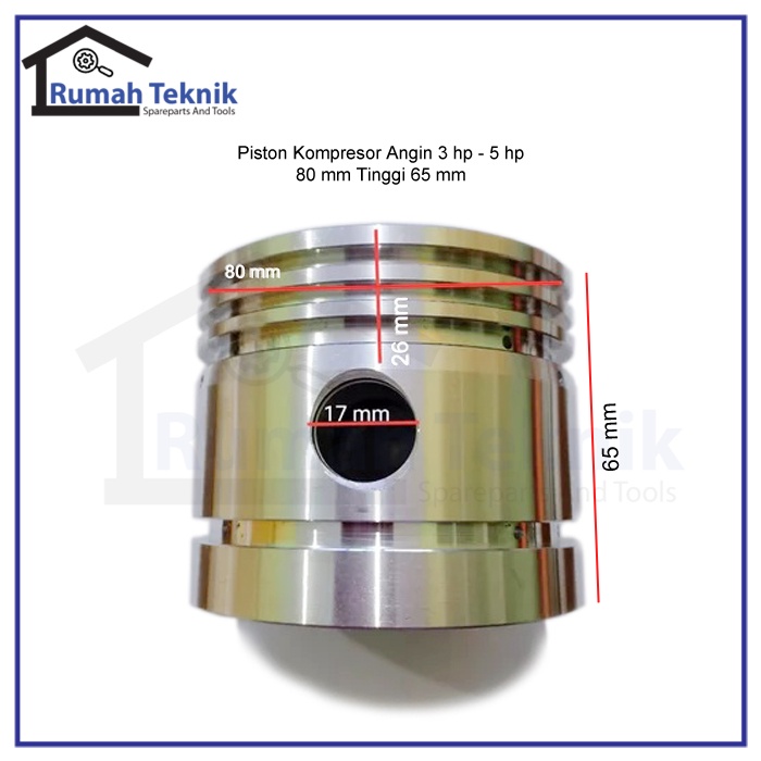 Jual Piston Seher Kompresor Angin Hp Hp Diameter Mm Tinggi