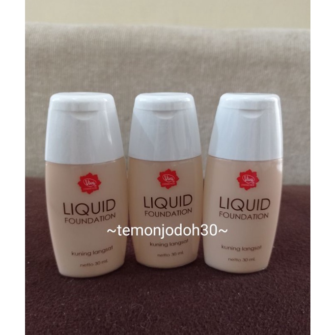 Jual Viva Alas Bedak Liquid Foundation Kuning Langsat Ml Shopee