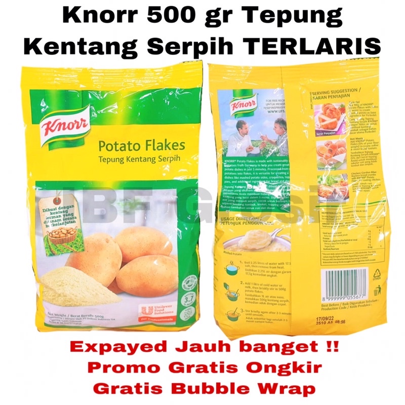 Jual Knorr Tepung Kentang Serpih Gr Potato Flakes Terlaris Knor