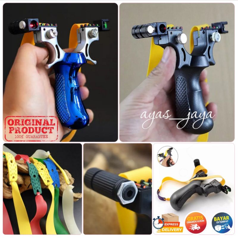 Jual Ketapel Tactical Slingshot With Laser Slingshoot Ketapel Laser