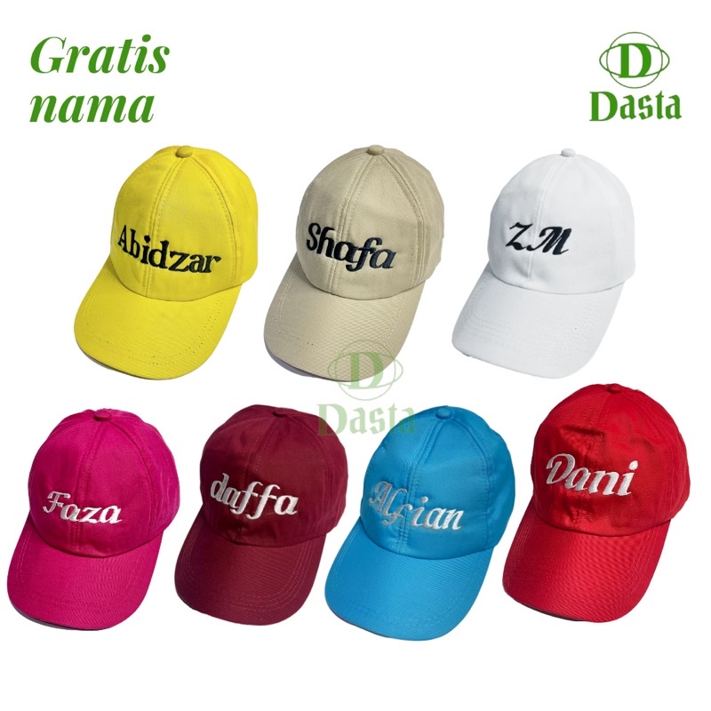 Jual Topi Dewasa Custome Nama Topi Pria Wanita Topi Baseball