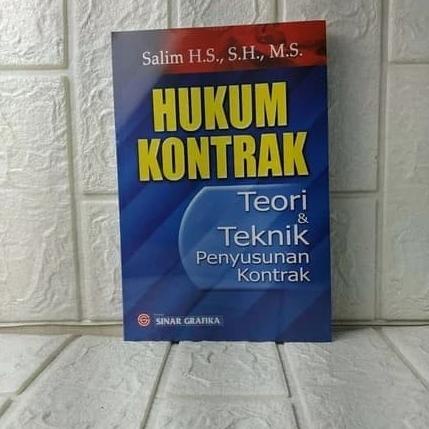 Jual BUKU HUKUM KONTRAK TEORI DAN TEKNIK PENYUSUNAN SALIM HS NEW