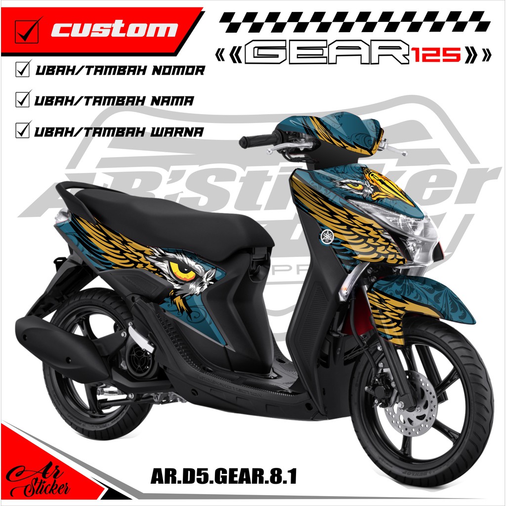 Jual Decal Sticker Yamaha Mio Gear 125 Full Body Decal Stiker Gear