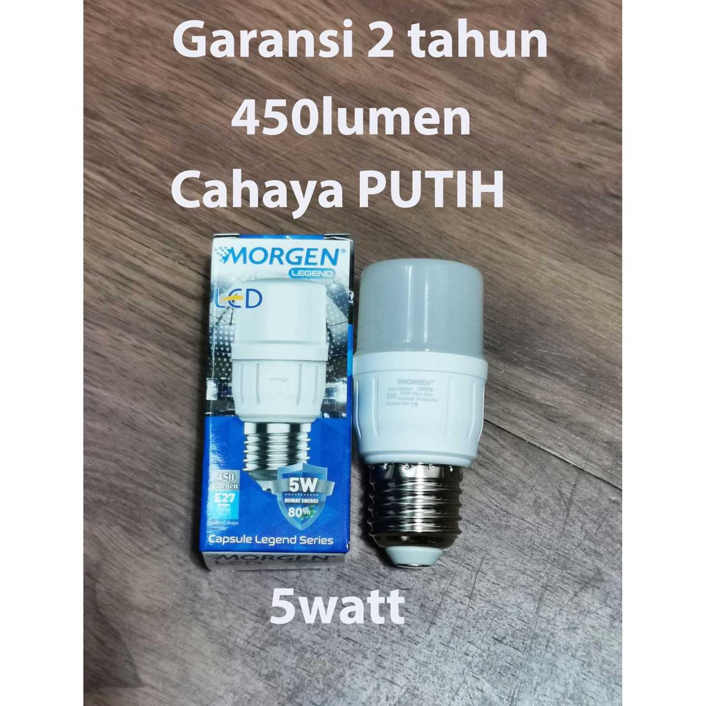 Jual Lampu Led Capsule Watt Merk Morgen Cahaya Putih Garansi Tahun