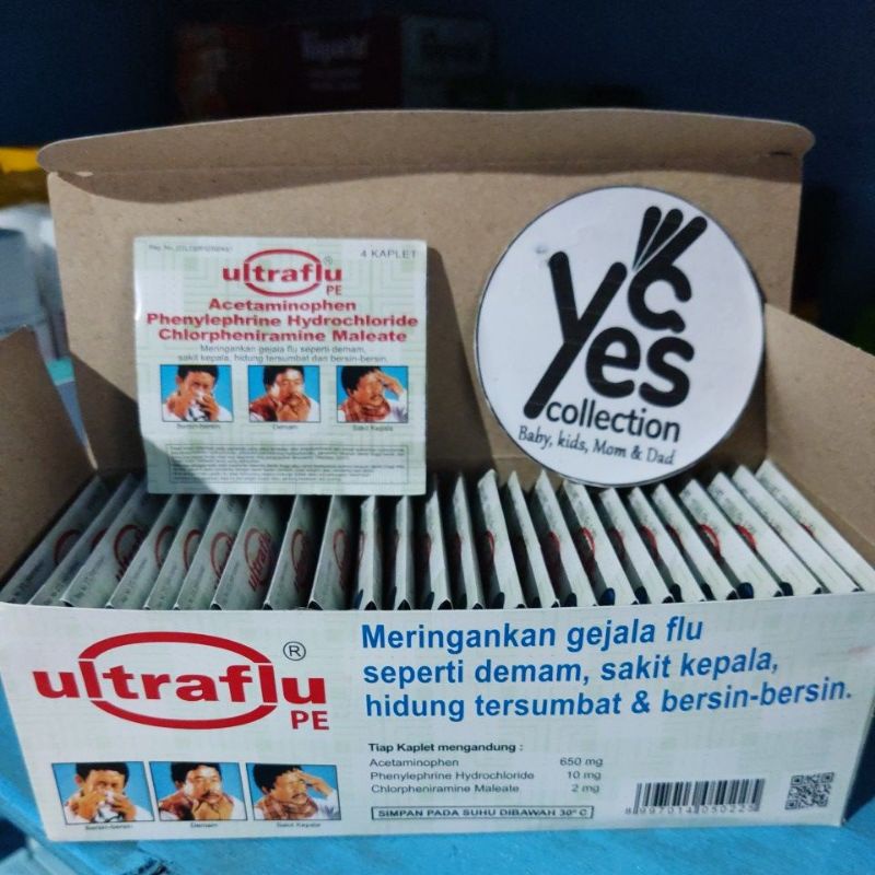 Jual Ultraflu Obat Gejala Flu Tablet Kapsul Demam Sakit Kepala